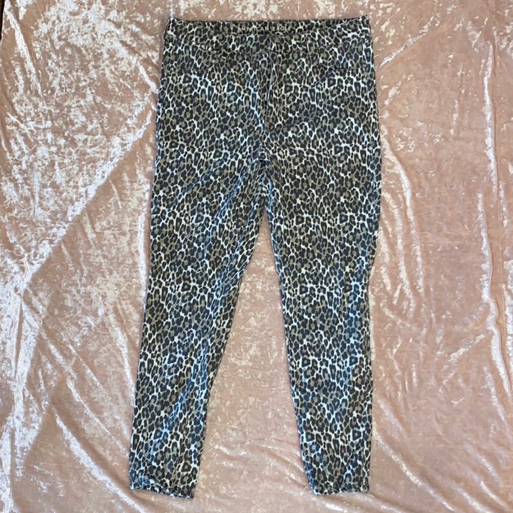 American Eagle leopard jeans